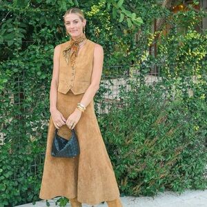 Hunter Bell Rose Vest Suede Leather Vest